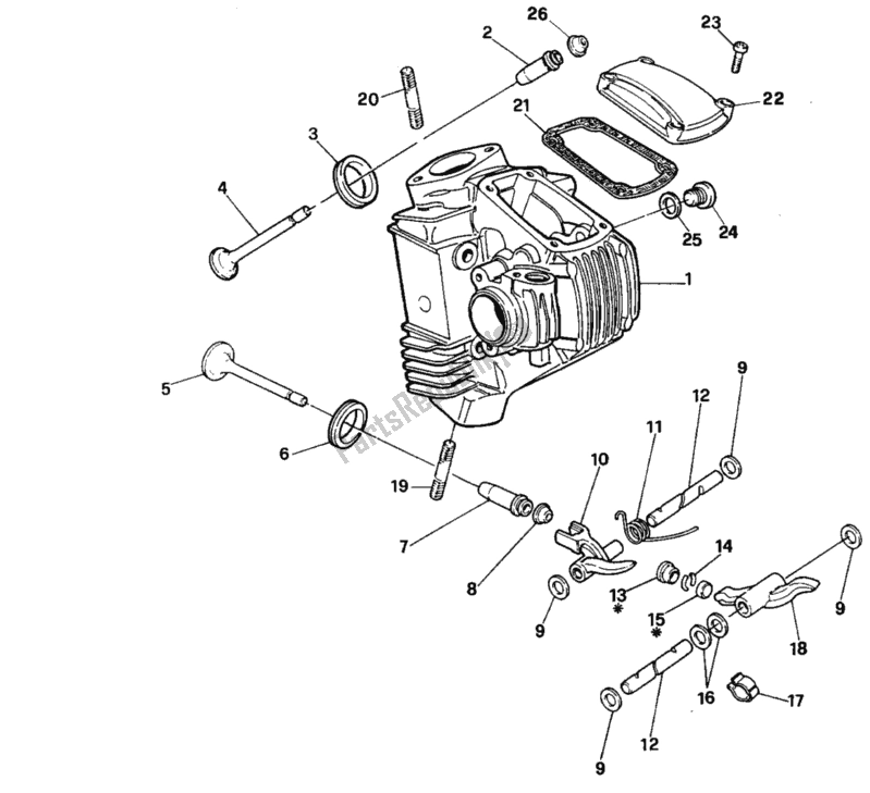 Wszystkie części do G? Owica Cylindra Ducati Paso 907 I. E. USA 1992